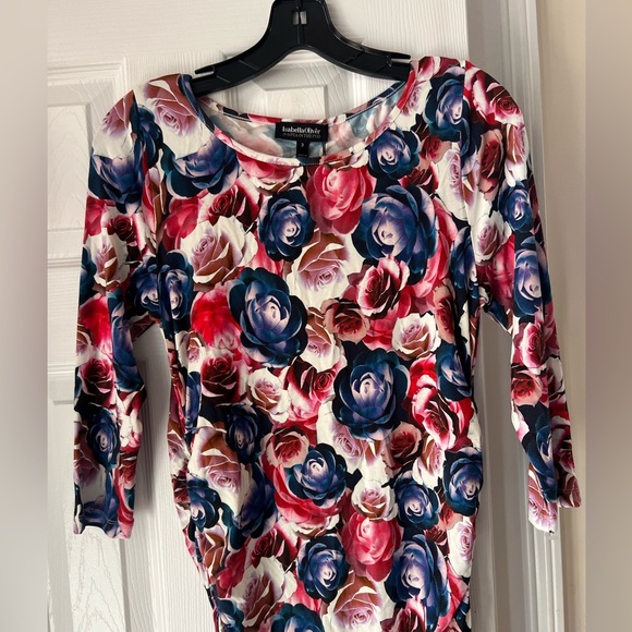 NWT Isabella Oliver for A Pea in the Pod pink floral 3/4 sleeve dress. US Sz… - Picture 4 of 7